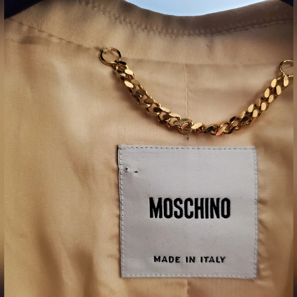 MOSCHINO Single Breast 5 Button Tailored Y2K Notch Lapel Vintage Stitch Blazer - Picture 11 of 15